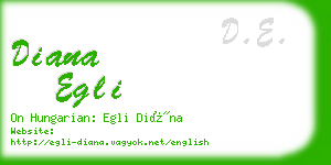 diana egli business card